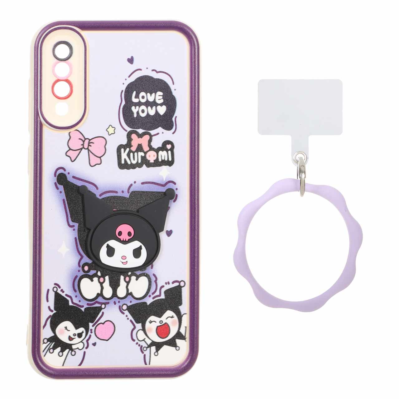 قاب Solid Case عروسک برجسته النگویی Samsung Galaxy A70 / A70s - طرح 554