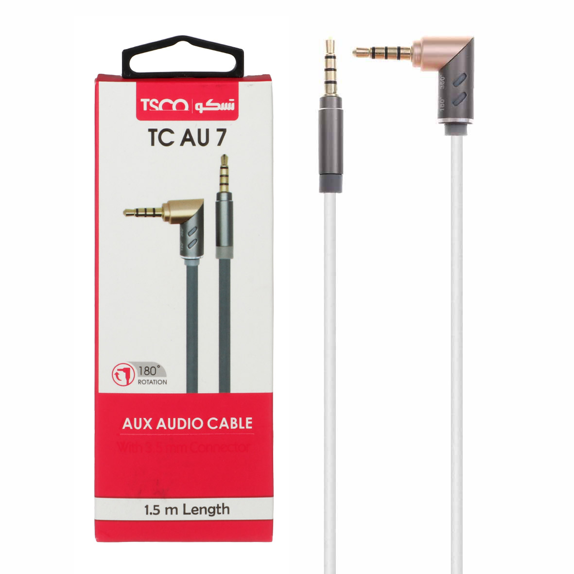 کابل صدا TSCO AUX مدل TC AU7 - سفید
