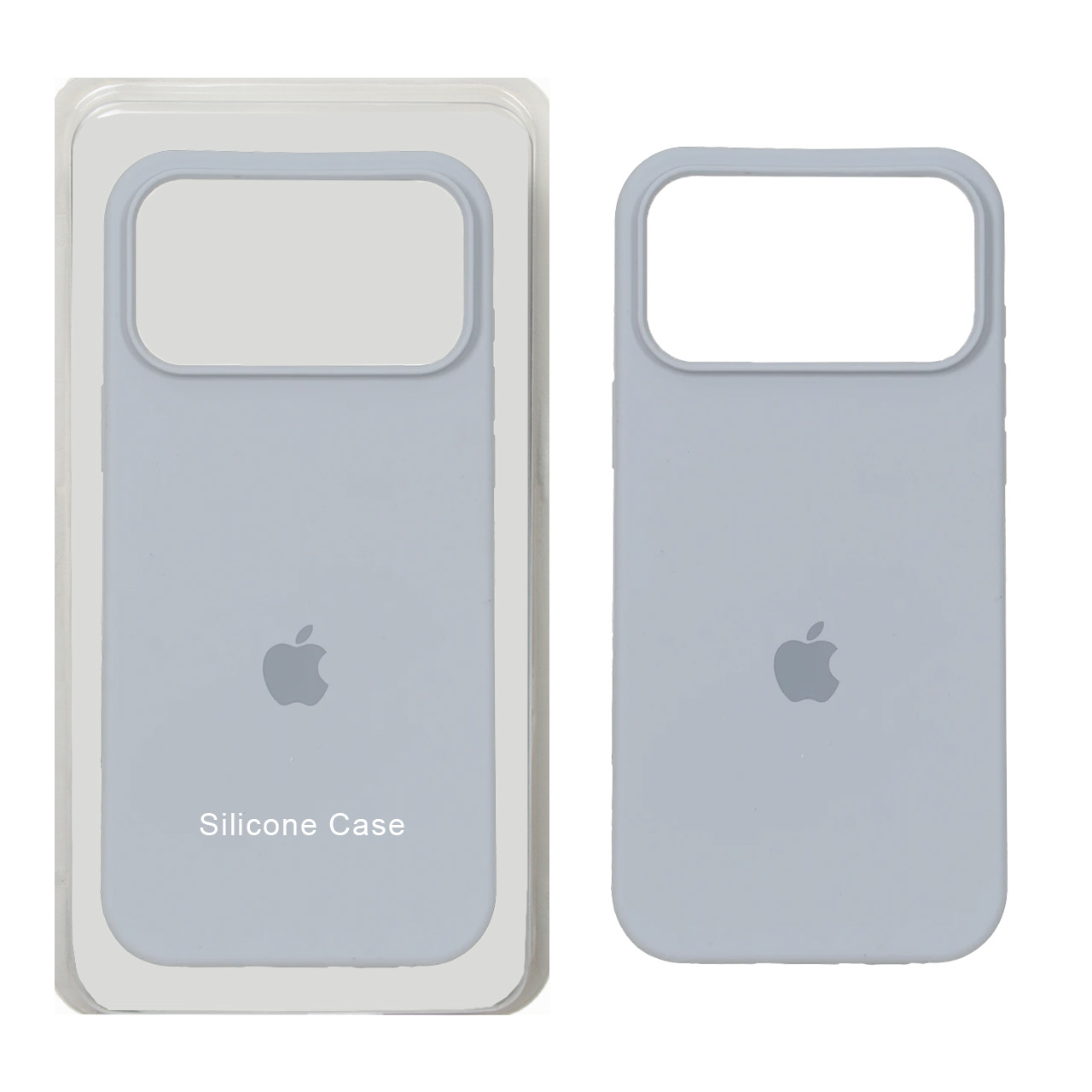 قاب سیلیکونی پاک کنی اورجینال Apple iPhone 17 Pro Max - طوسی (پک اصلی)