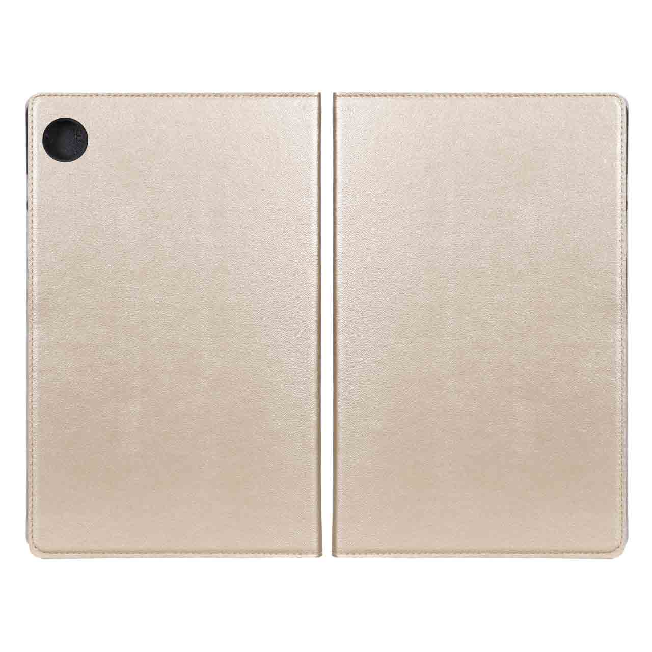کیف تبلت چرمی ساده Samsung Galaxy Tab A9 Plus 11 / X210 / X215 / X216 - طلایی - BSA