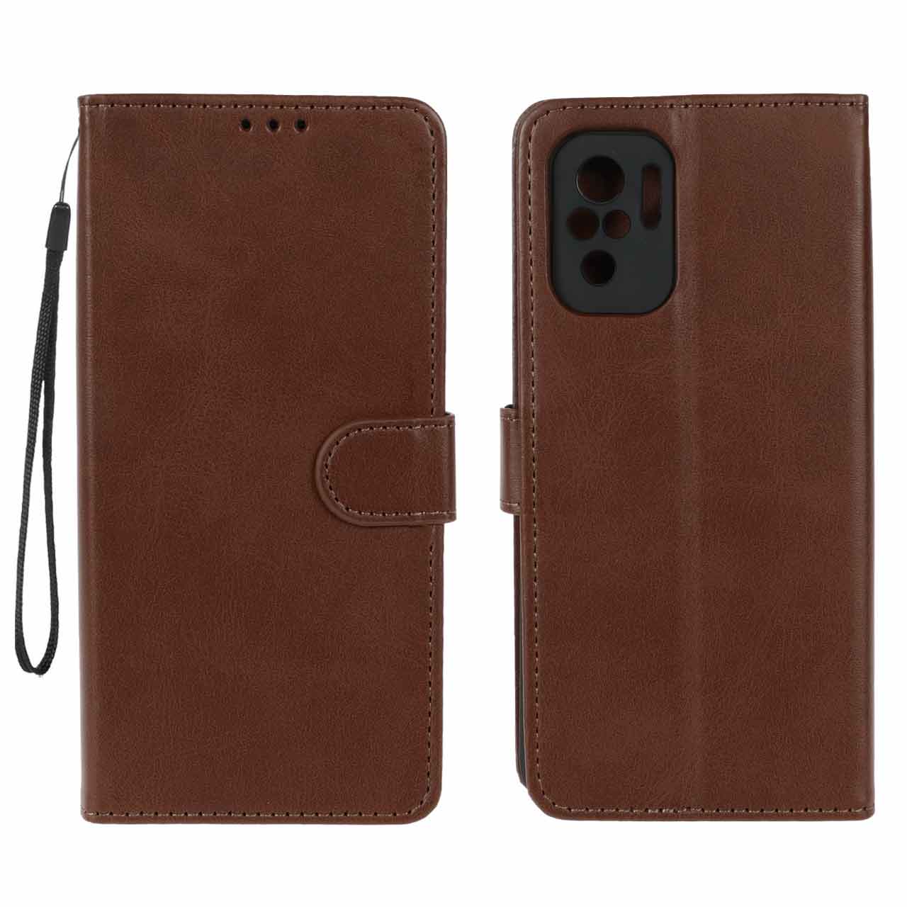 کیف موبایل مگنتی Xiaomi Redmi Note 10-4G / Note 10S / Poco M5S - قهوه ای