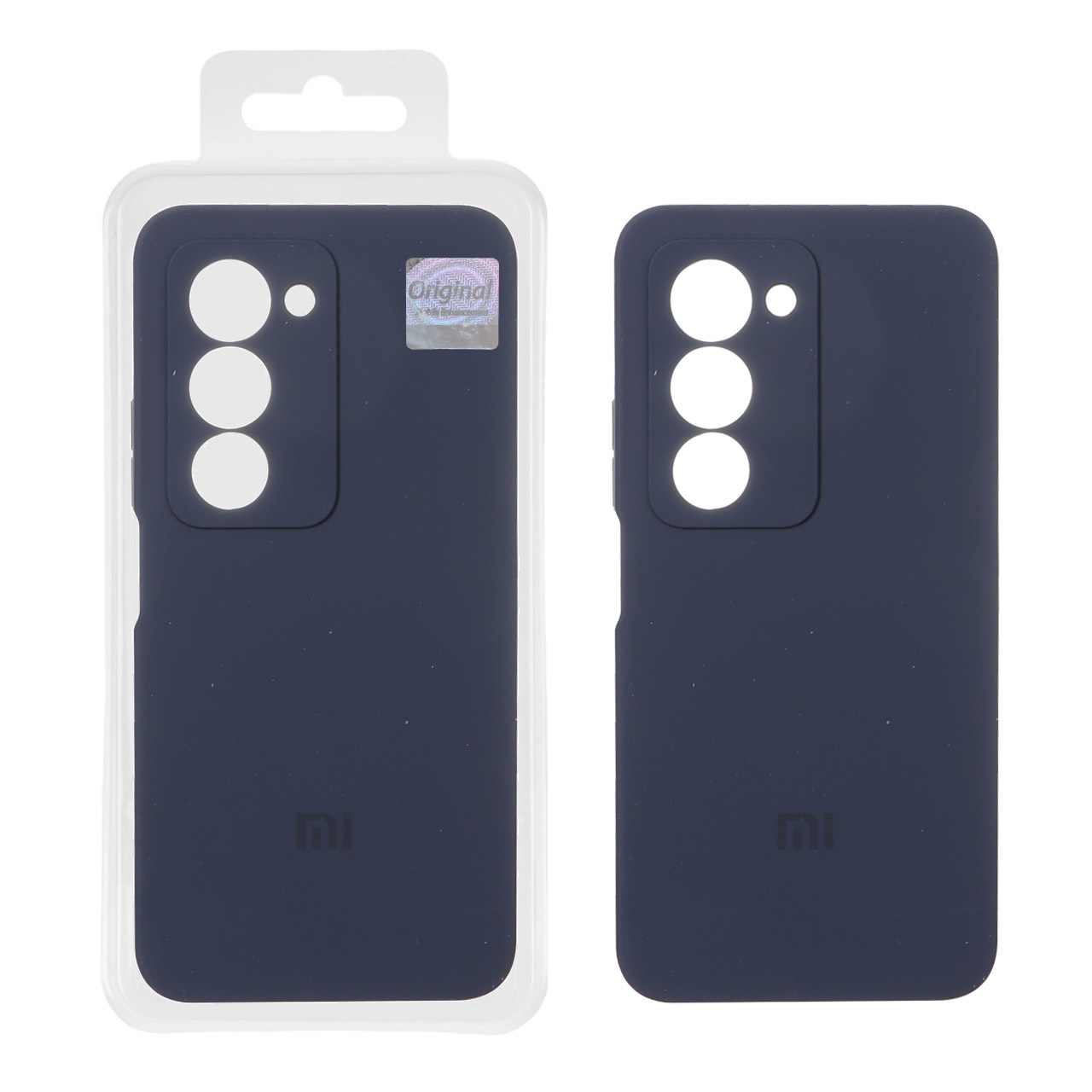 قاب سیلیکونی پاک کنی اورجینال Master Quality مدل Xiaomi Redmi 15 4G - سرمه ای (پک دار)