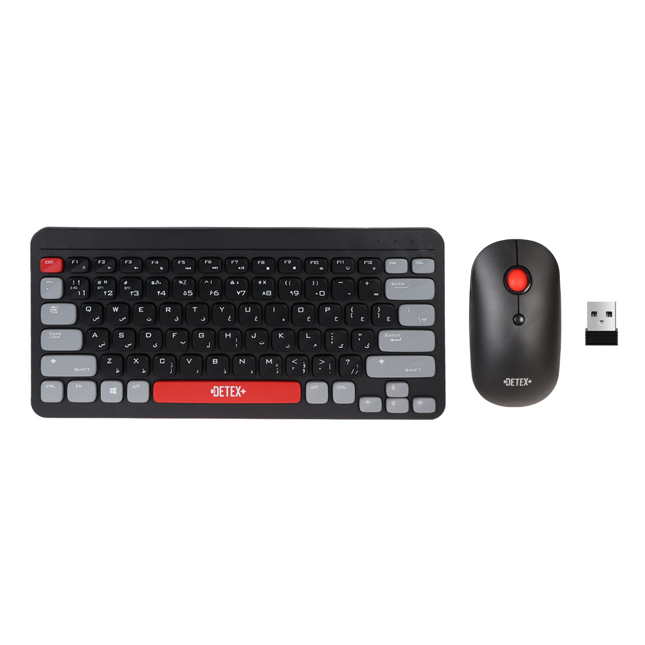 ماوس و کیبورد بی سیم +DETEX مدل DK704 - مشکی