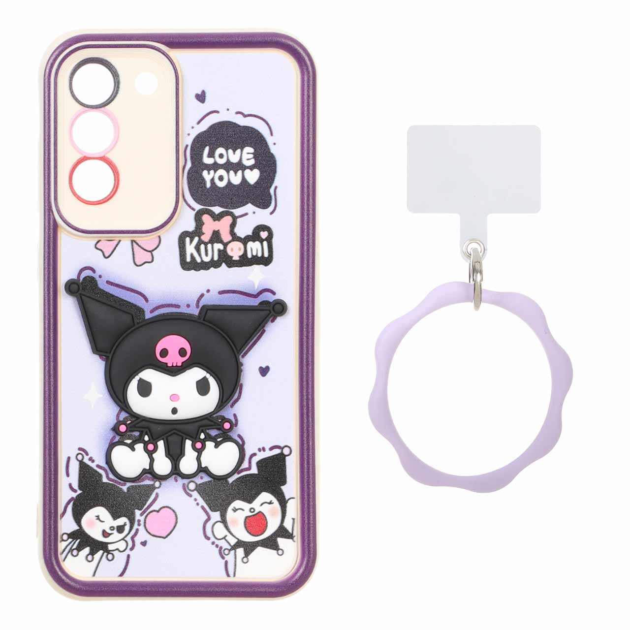 قاب Solid Case عروسک برجسته النگویی Samsung Galaxy S21 FE - طرح 251