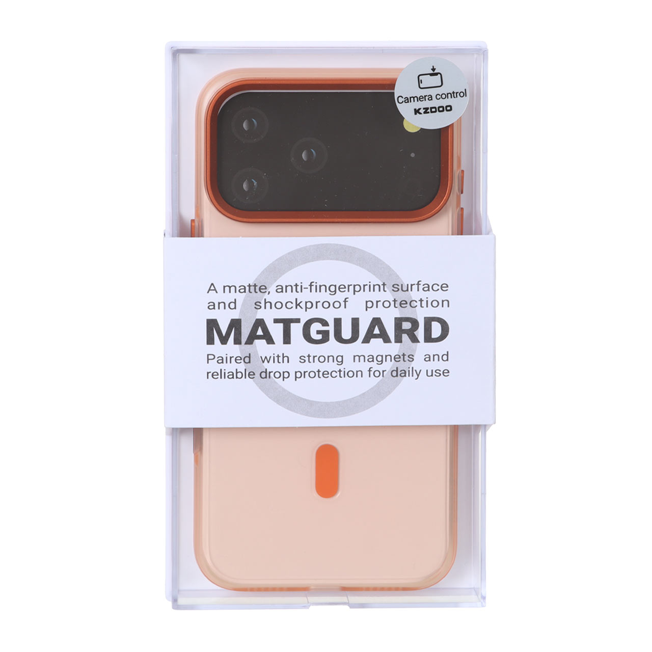 قاب Original Kdoo MATGUARD Magsafe مدل Apple iPhone 17 Pro Max - نارنجی (پک دار)