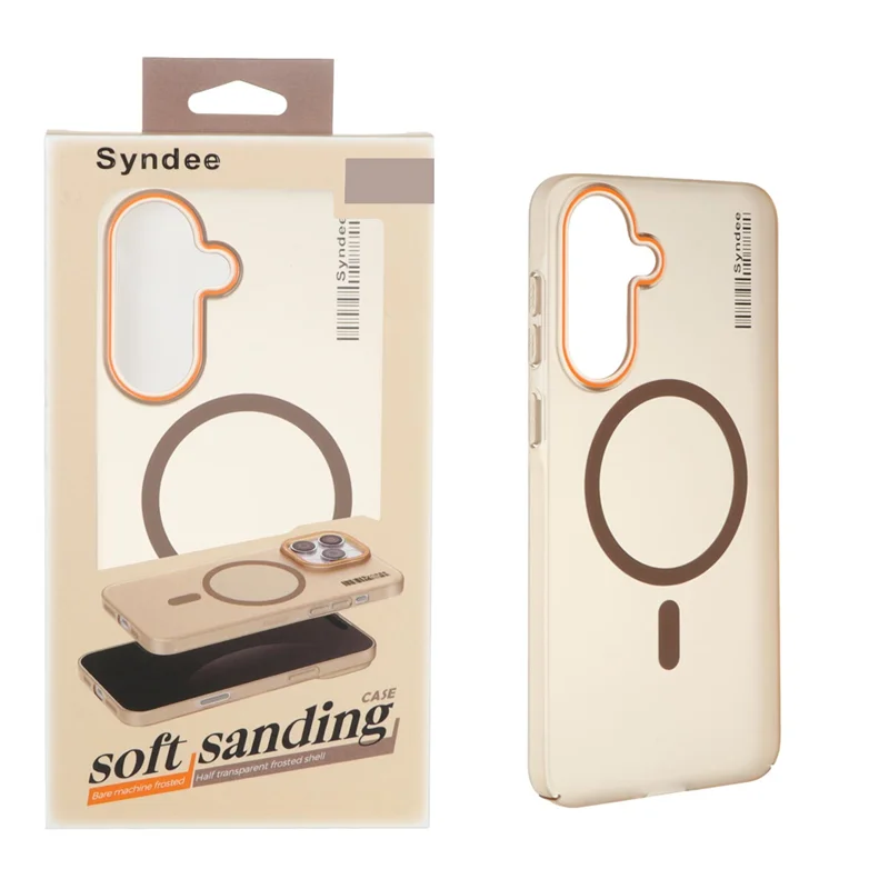قاب اورجینال Syndee پشت مات MagSafe مدل Samsung Galaxy A56 / A36 - قهوه ای (پک دار)