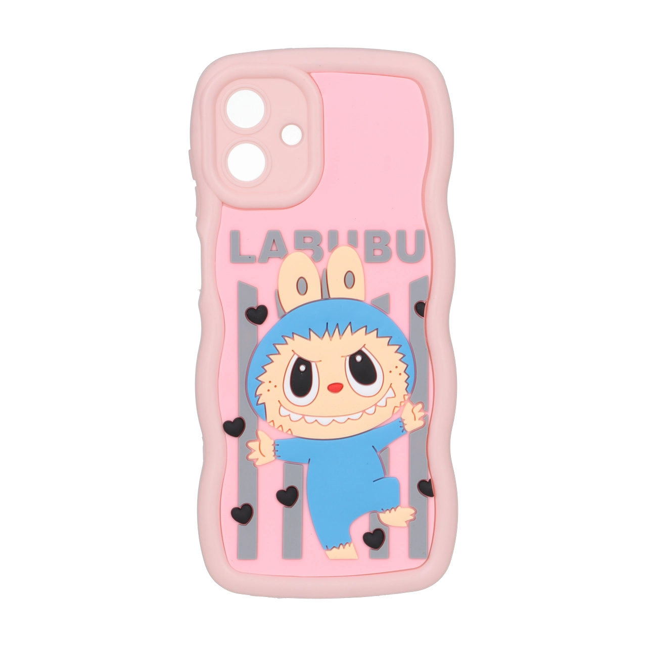 قاب کنگره ای عروسک برجسته محافظ لنزدار Samsung Galaxy A07 - طرح 116