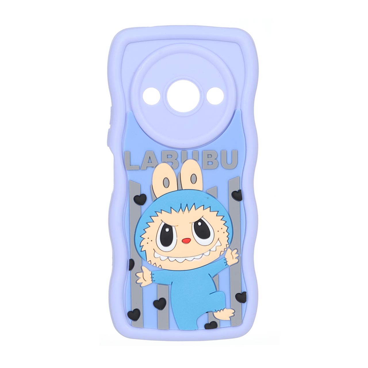 قاب کنگره ای عروسک برجسته محافظ لنزدار Xiaomi Redmi A3 / A3x / Poco C61 - طرح 4