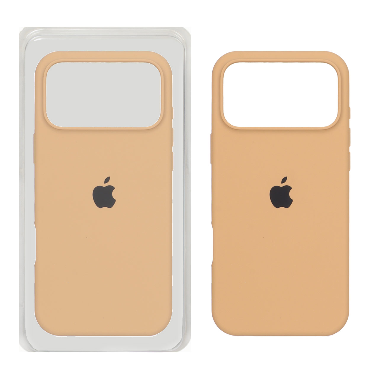 قاب سیلیکونی پاک کنی اورجینال Apple iPhone 17 Pro Max - صحرایی (پک اصلی)