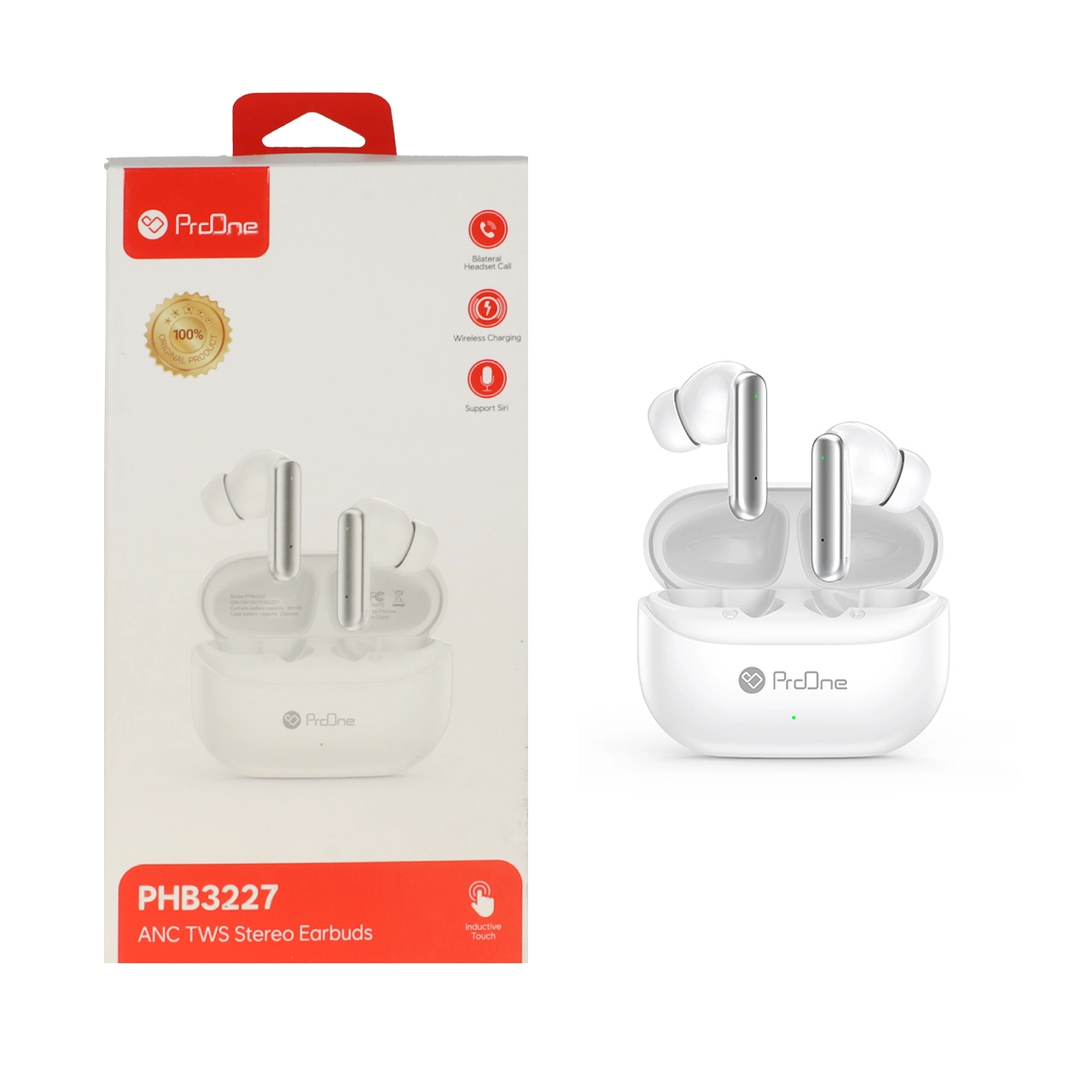 ایرفون بی سیم ProOne مدل PHB3227 ANC - سفید