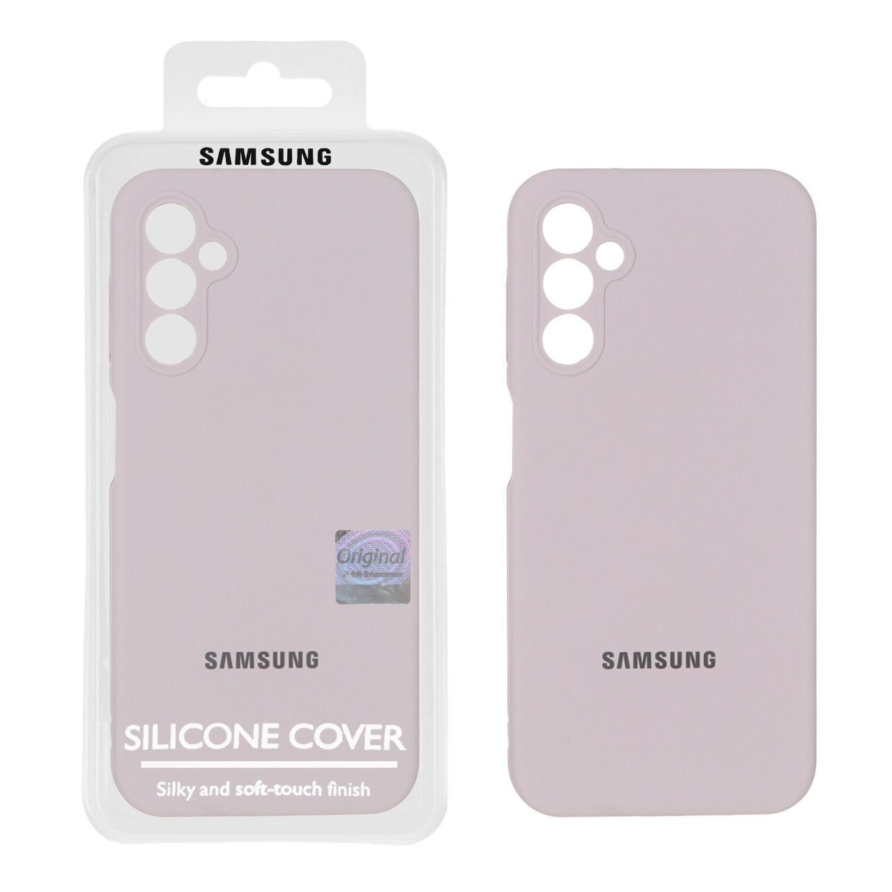 قاب سیلیکونی پاک کنی اورجینال Master Quality مدل Samsung Galaxy A14 - خاکی (پک دار)