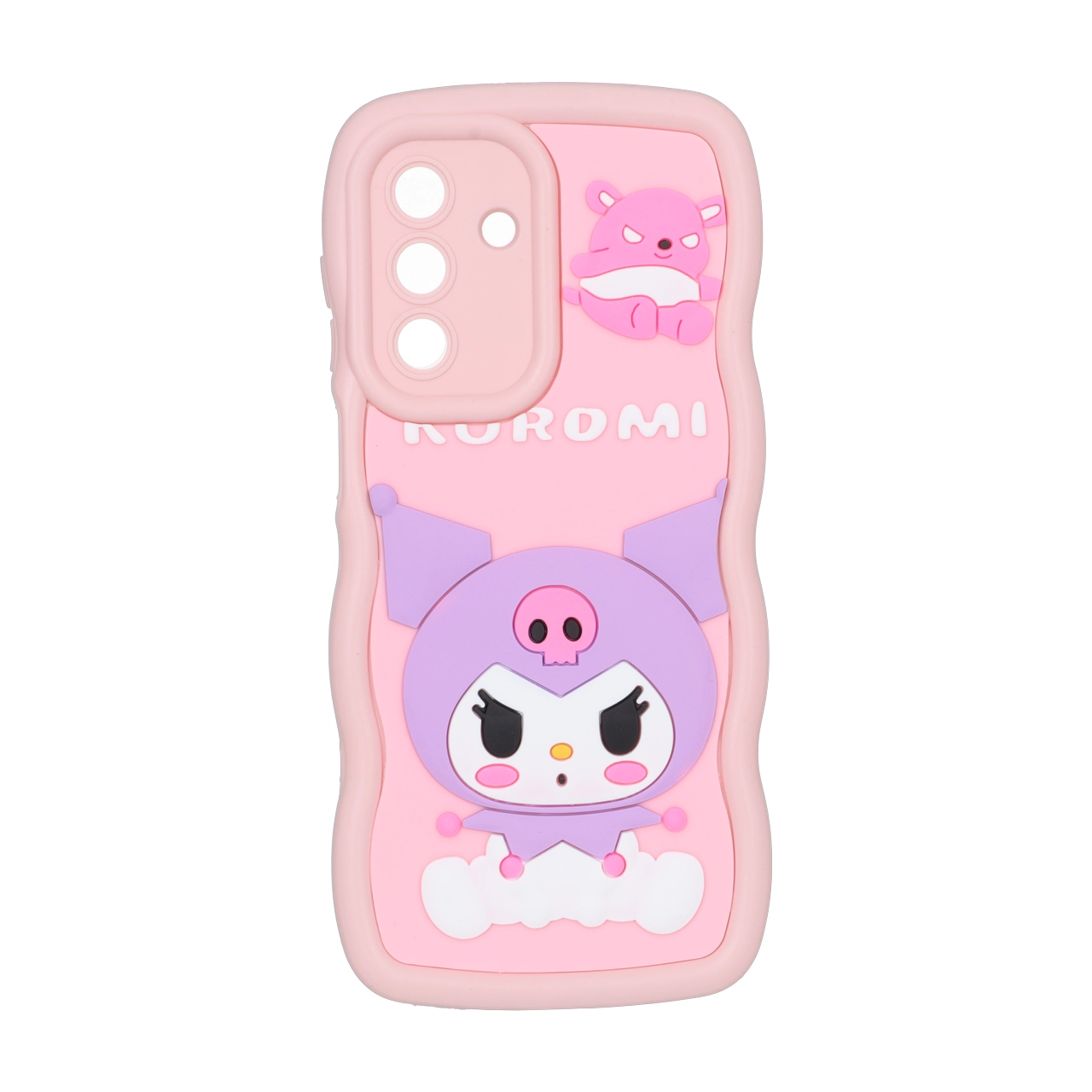 قاب کنگره ای عروسک برجسته محافظ لنزدار Samsung Galaxy A17 - طرح 152