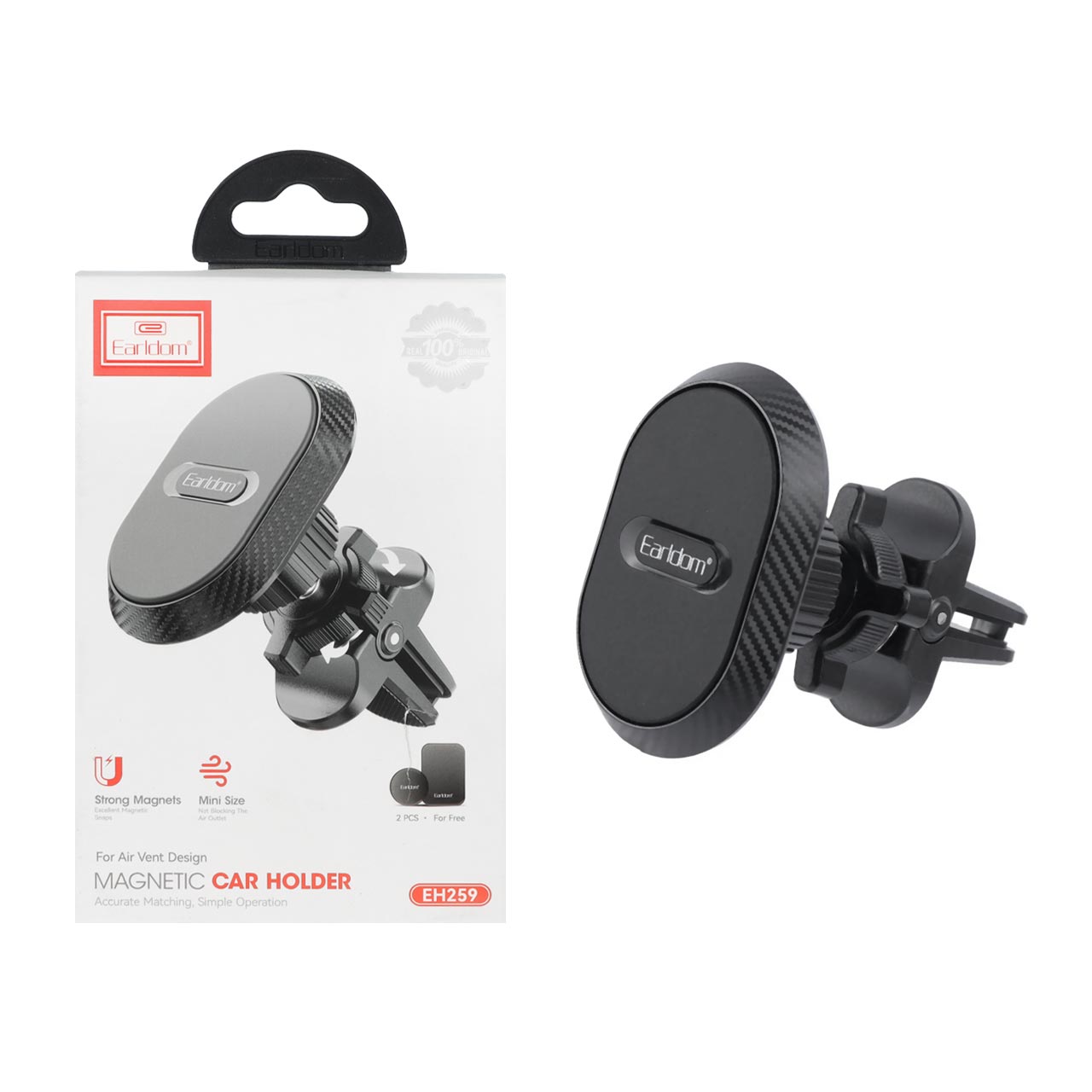 هولدر گوشی موبایل مگنتی Earldom مدل EH259 - مشکی