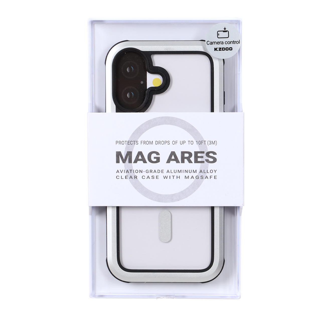 قاب Original KZDoo MAG Ares مدل Apple iPhone 17 - نقره ای (پک دار) - NTC