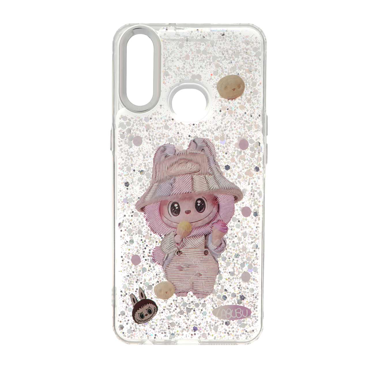 قاب رزینی اکلیلی لنز سیلور Samsung Galaxy A10s - طرح 104