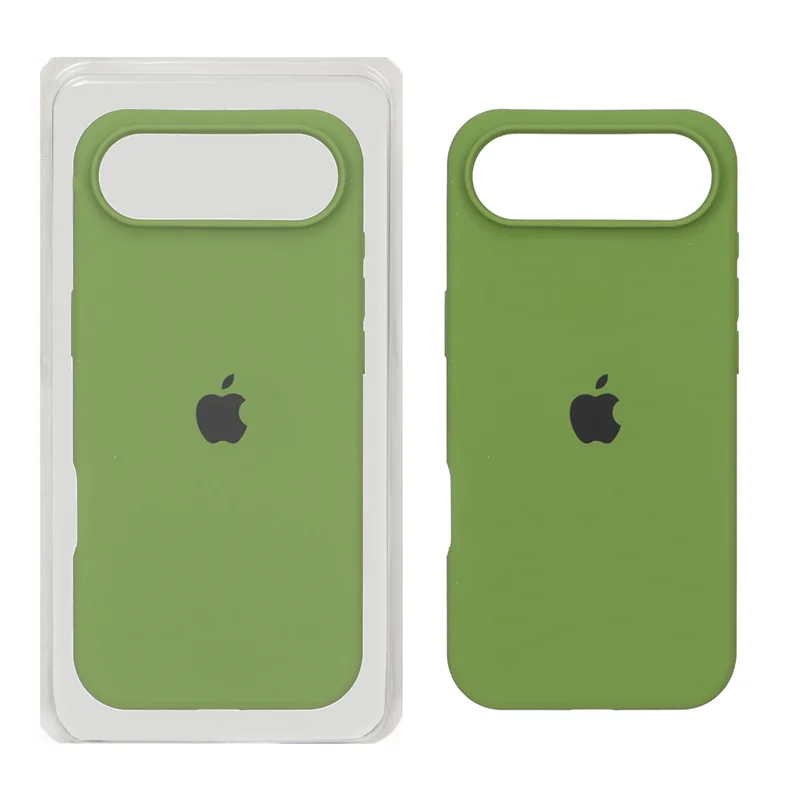قاب سیلیکونی پاک کنی اورجینال Apple iPhone 17 Air - سبز (پک اصلی)