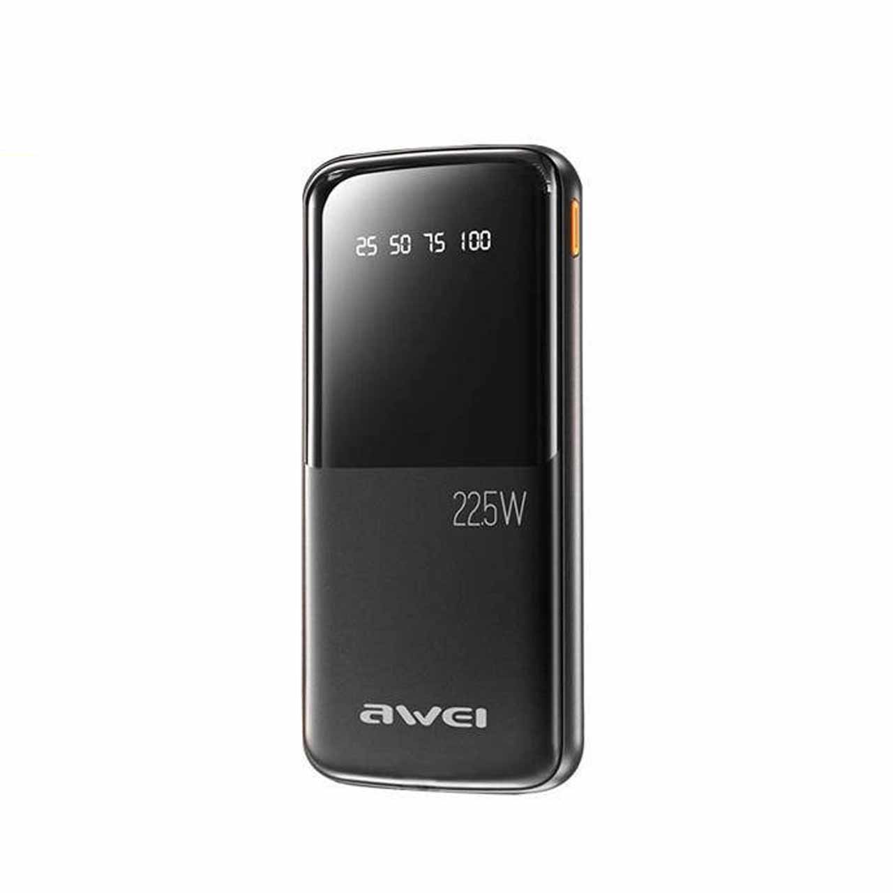 پاوربانک Awei 10000mAh مدل P10K 22.5W - مشکی - RYL
