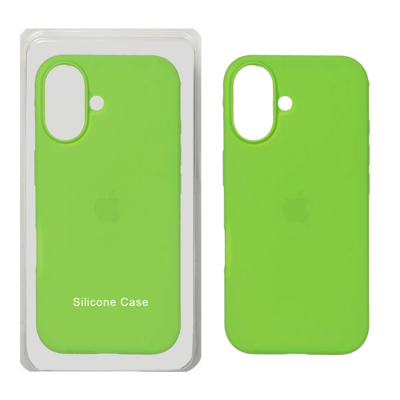 قاب سیلیکونی پاک کنی اورجینال Apple iPhone 17 - سبز چمنی (پک اصلی)