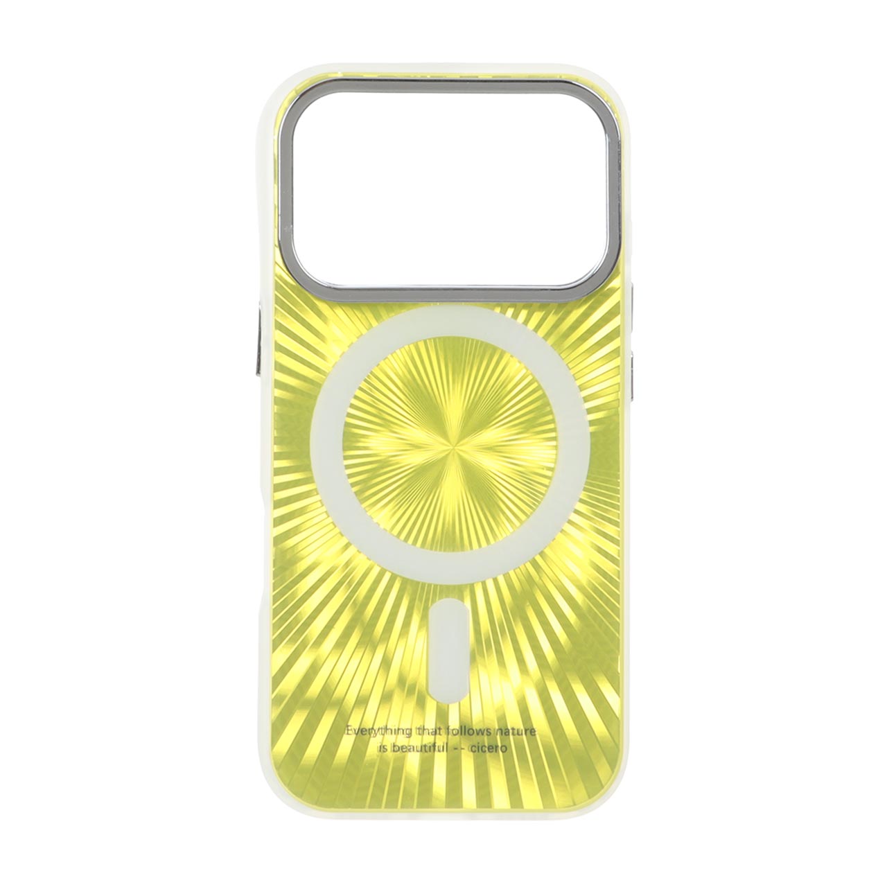 قاب Succinct الحمبرا طرح مگ سیف Apple iPhone 17 Pro - زرد