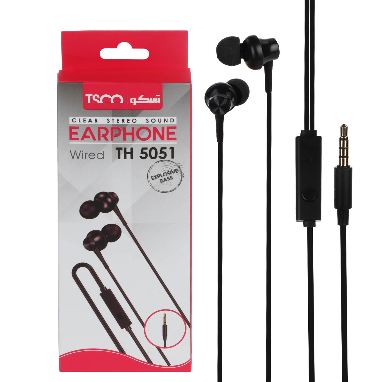 هندزفری با سیم TSCO مدل TH 5051 - مشکی