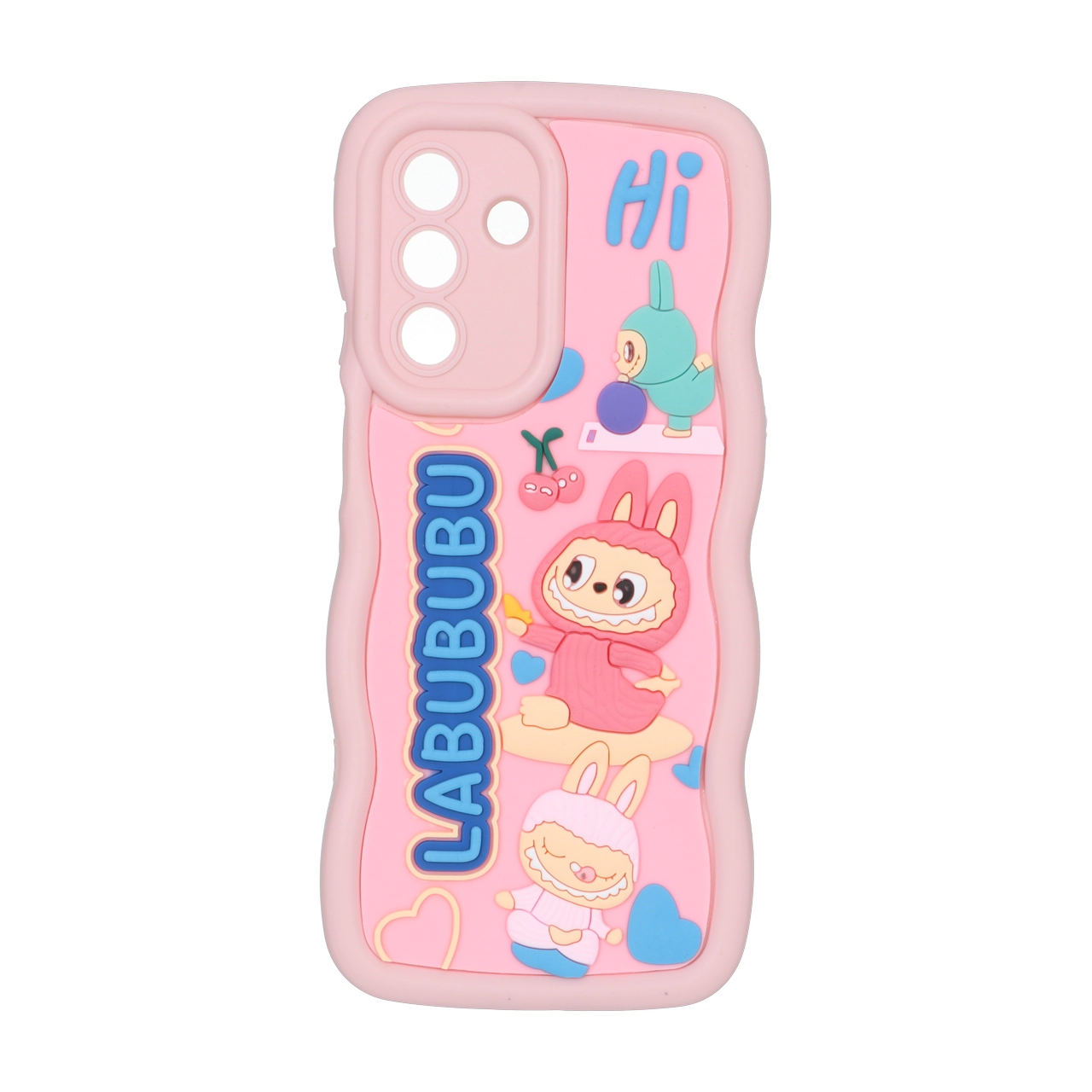 قاب کنگره ای عروسک برجسته محافظ لنزدار Samsung Galaxy A26 - طرح 202