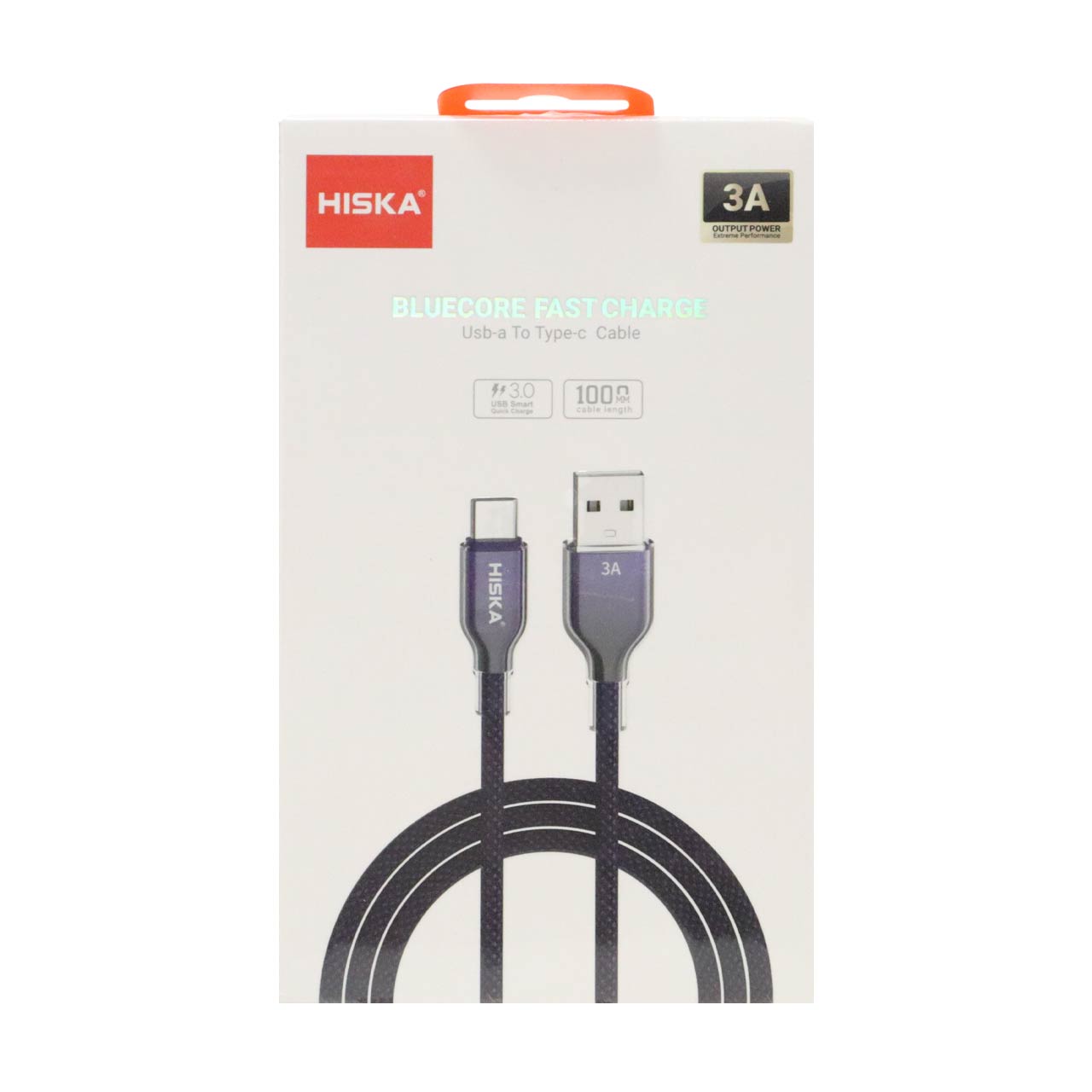 کابل شارژ PD و فست Hiska Type-C مدل LX-911AC 60W - آبی