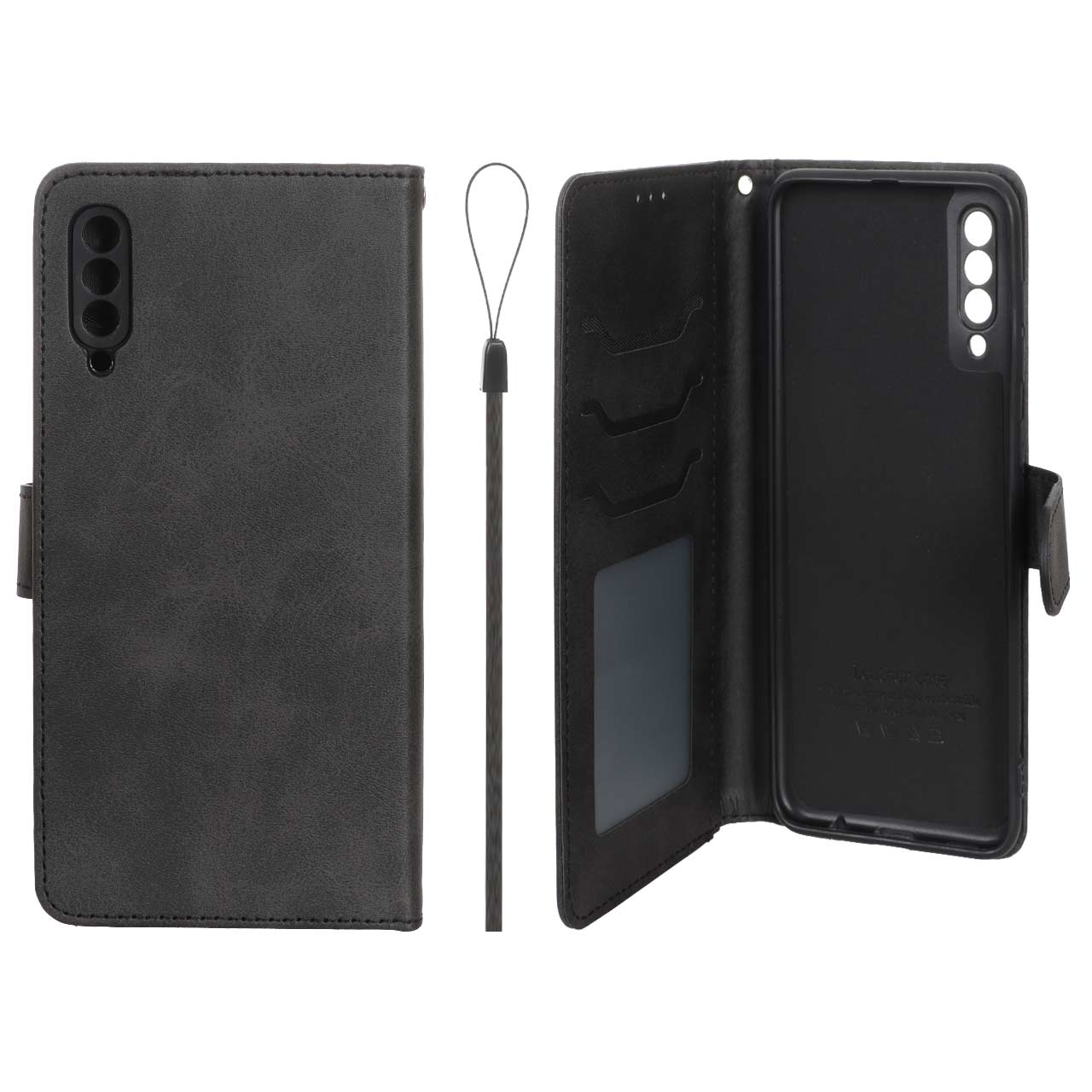 کیف موبایل مگنتی درجه یک داخل خز MNC Plus مدل Samsung Galaxy A50 / A50s / A30s - مشکی