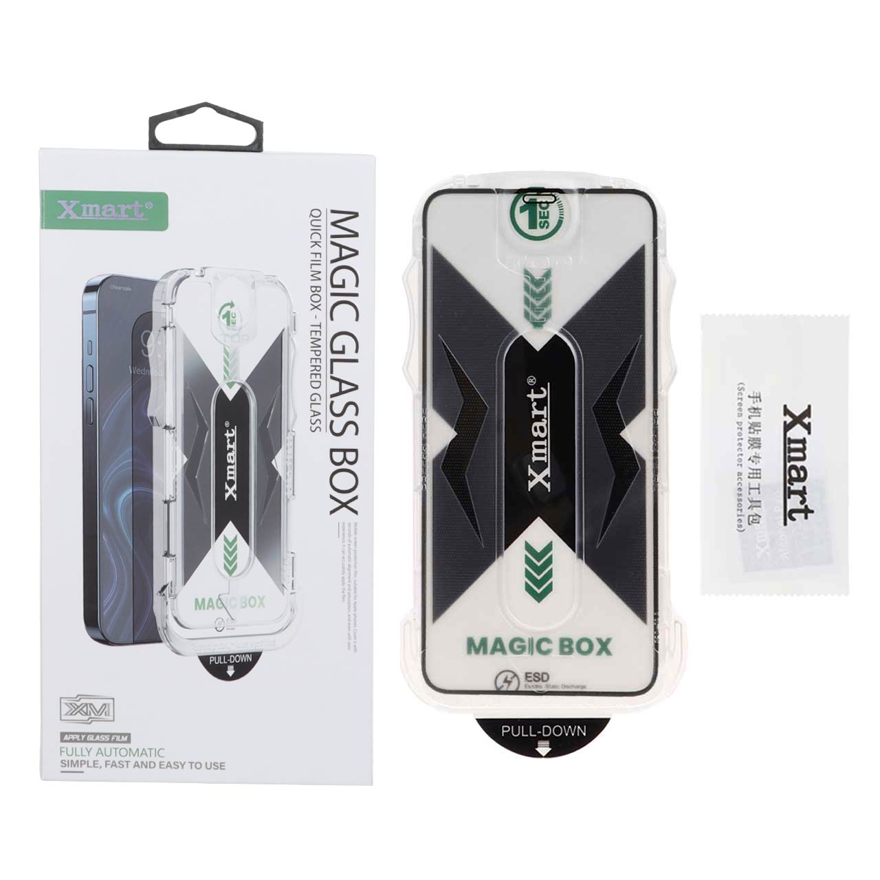 محافظ صفحه نمایش شیشه ای اورجینال XMART - Magic Glass Box مدل Apple iPhone 17 Pro Max (پک دار)