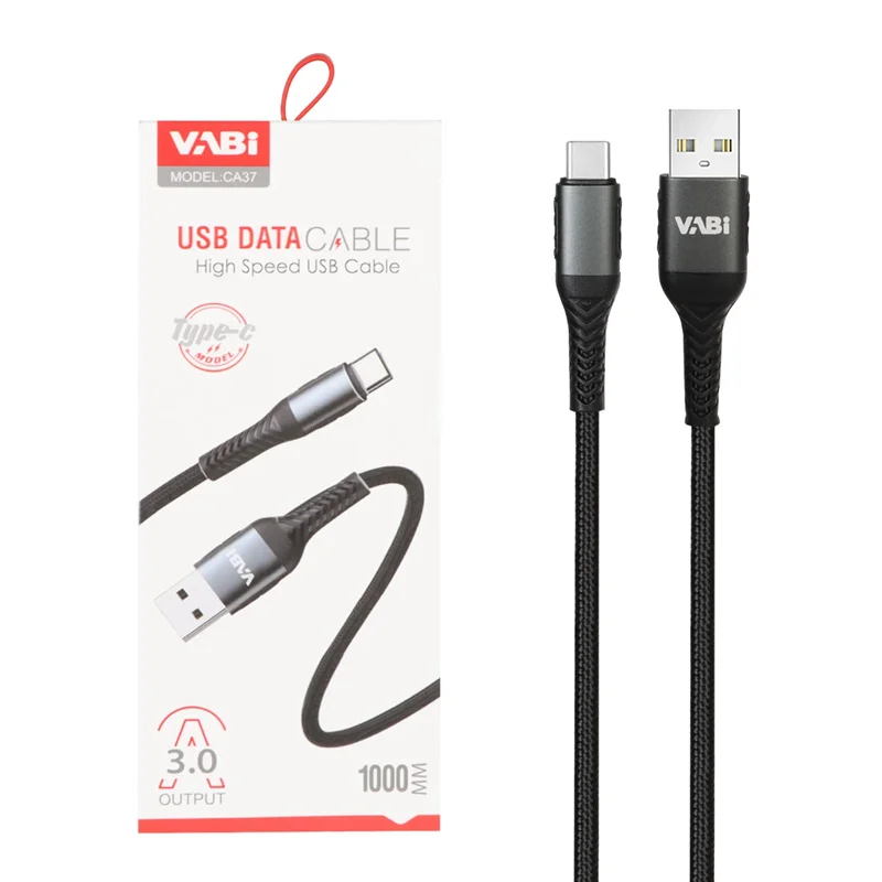 کابل شارژ فست VABI Type-C مدل CA37 - مشکی