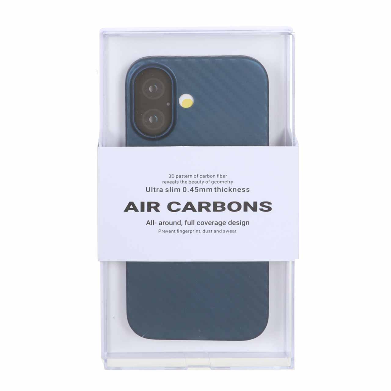 قاب محافظ لنزدار Original KZDoo Air Carbon مدل Apple iPhone 17 - آبی ( پک دار) - NTC