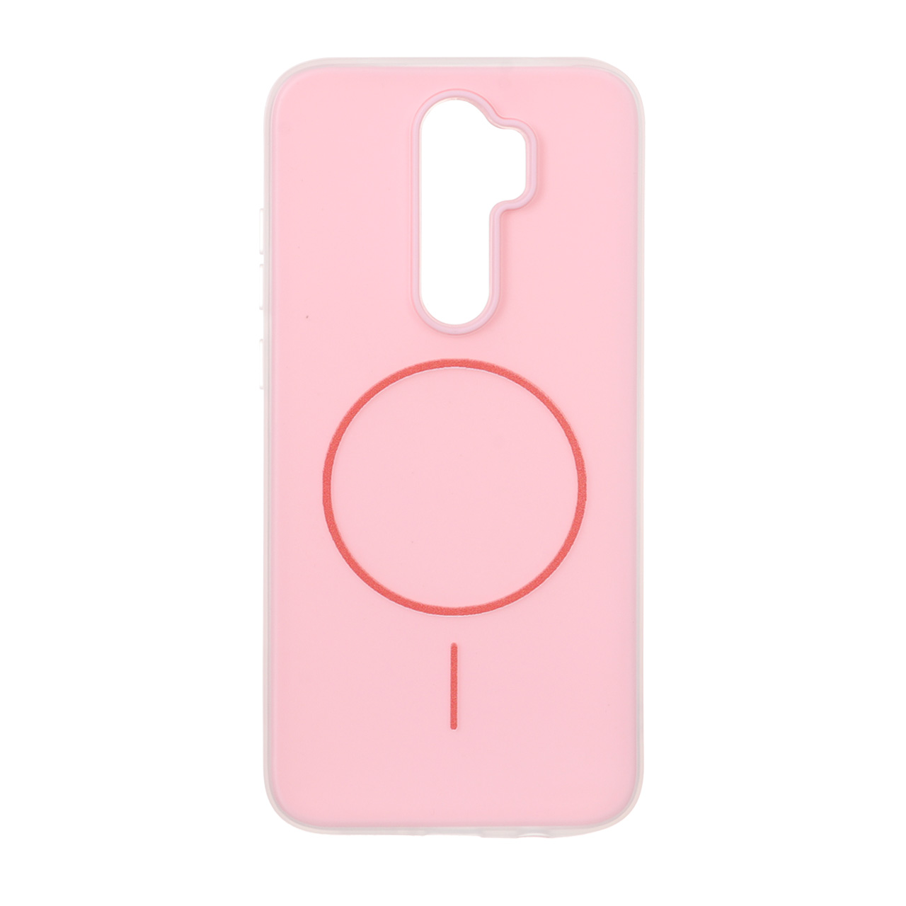 قاب دو تکه طرح مگ سیف مات Xiaomi Redmi Note 8 Pro - صورتی