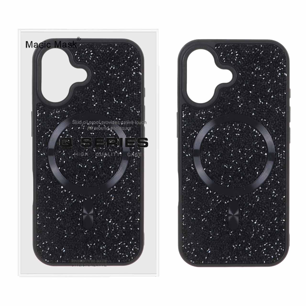 قاب اورجینال دیاموند Magsafe مدل Apple iPhone 17 - مشکی (پک دار)