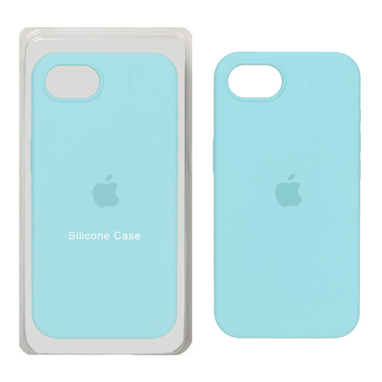 قاب سیلیکونی پاک کنی اورجینال Apple iPhone 16e - فیروزه ای  (پک اصلی)