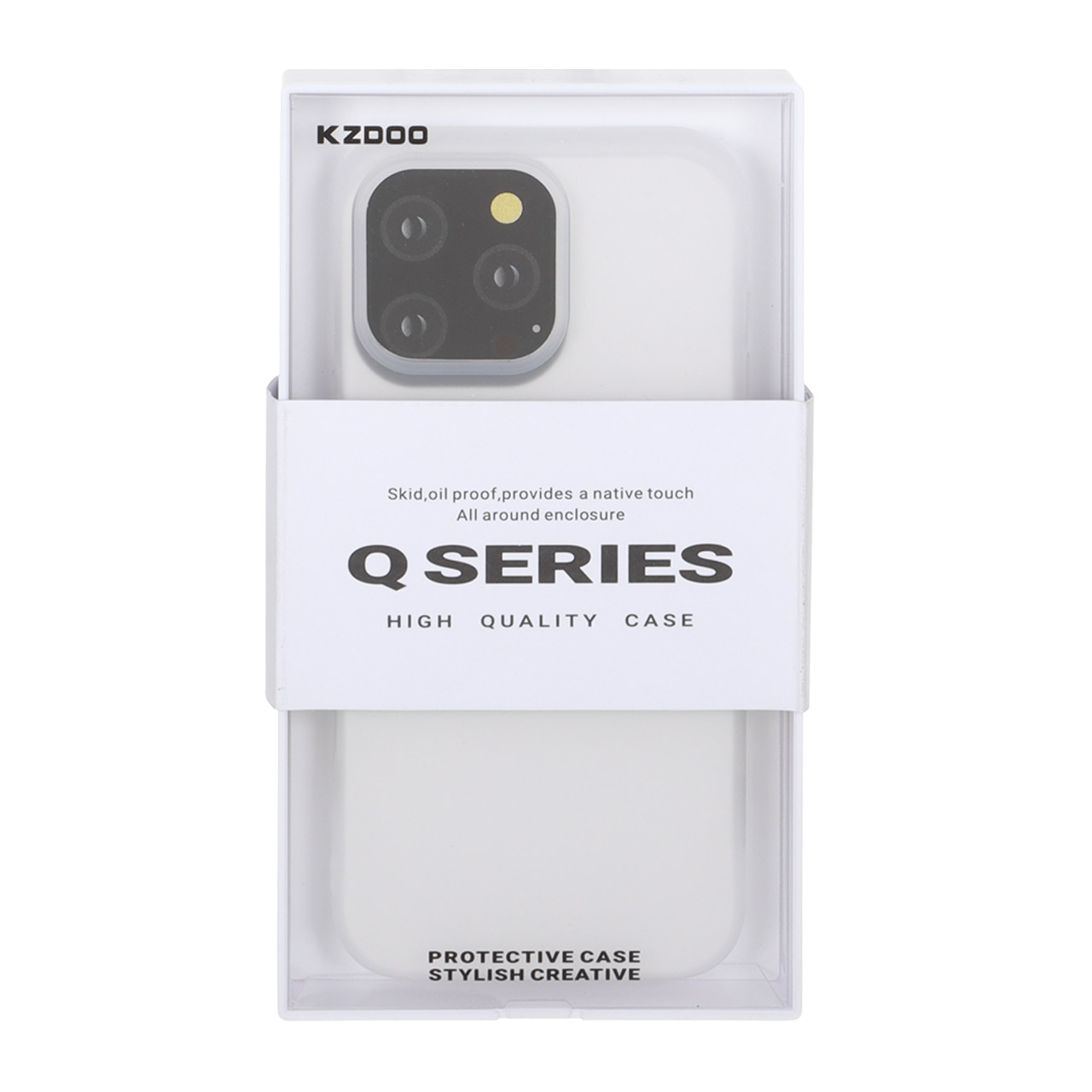 قاب Original KZDoo Q Series مدل Apple iPhone 16 Pro Max - سفید (پک دار) - NTC