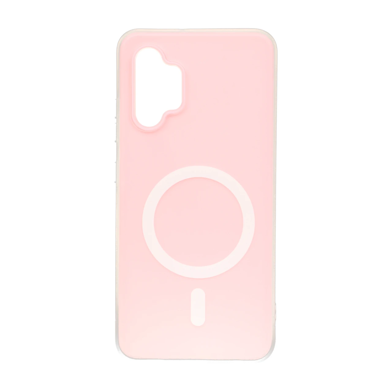 قاب دو لایه مات طرح مگ سیف Samsung Galaxy A32 4G - صورتی