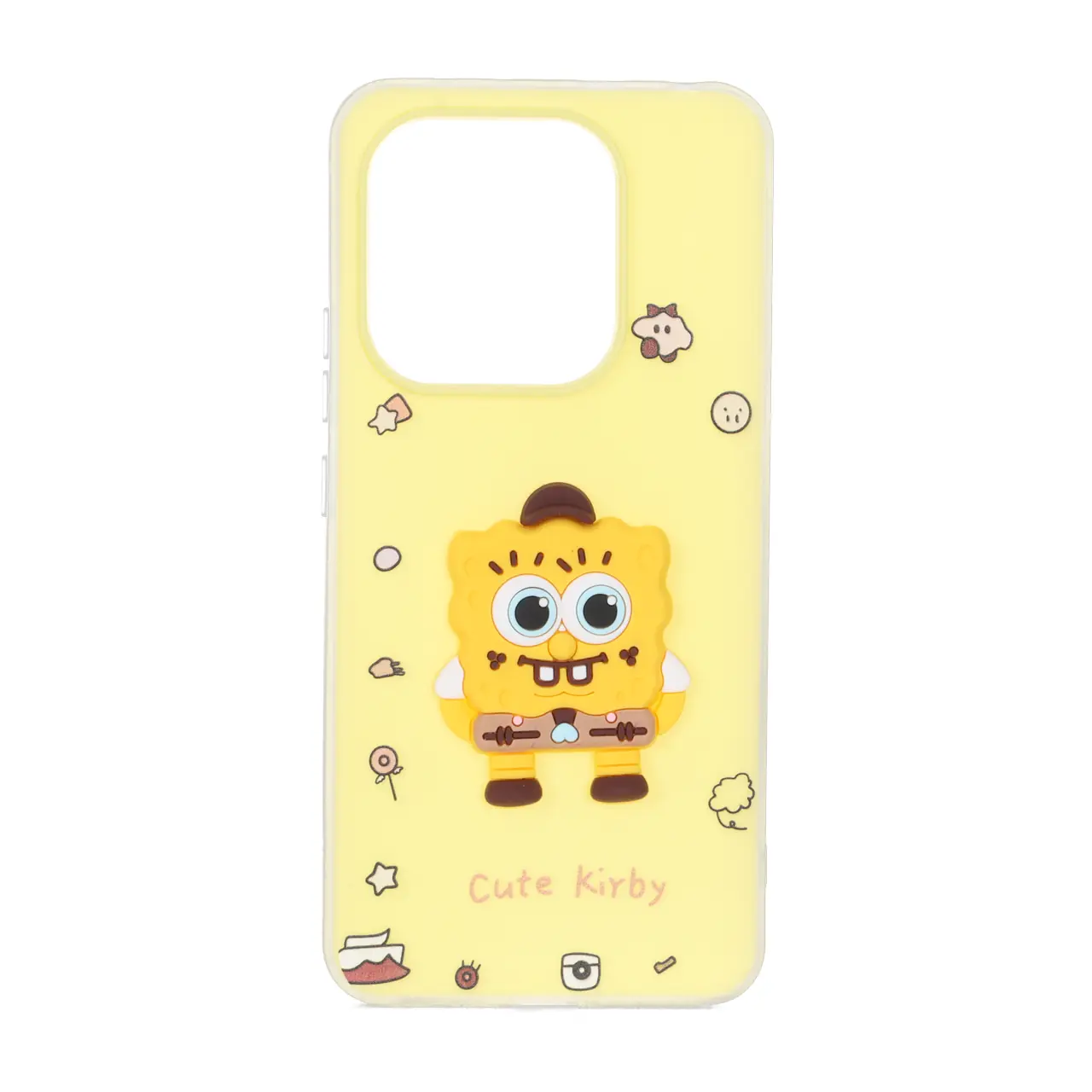 قاب دو لایه مات عروسک برجسته Xiaomi Redmi Note 14 4G - زرد