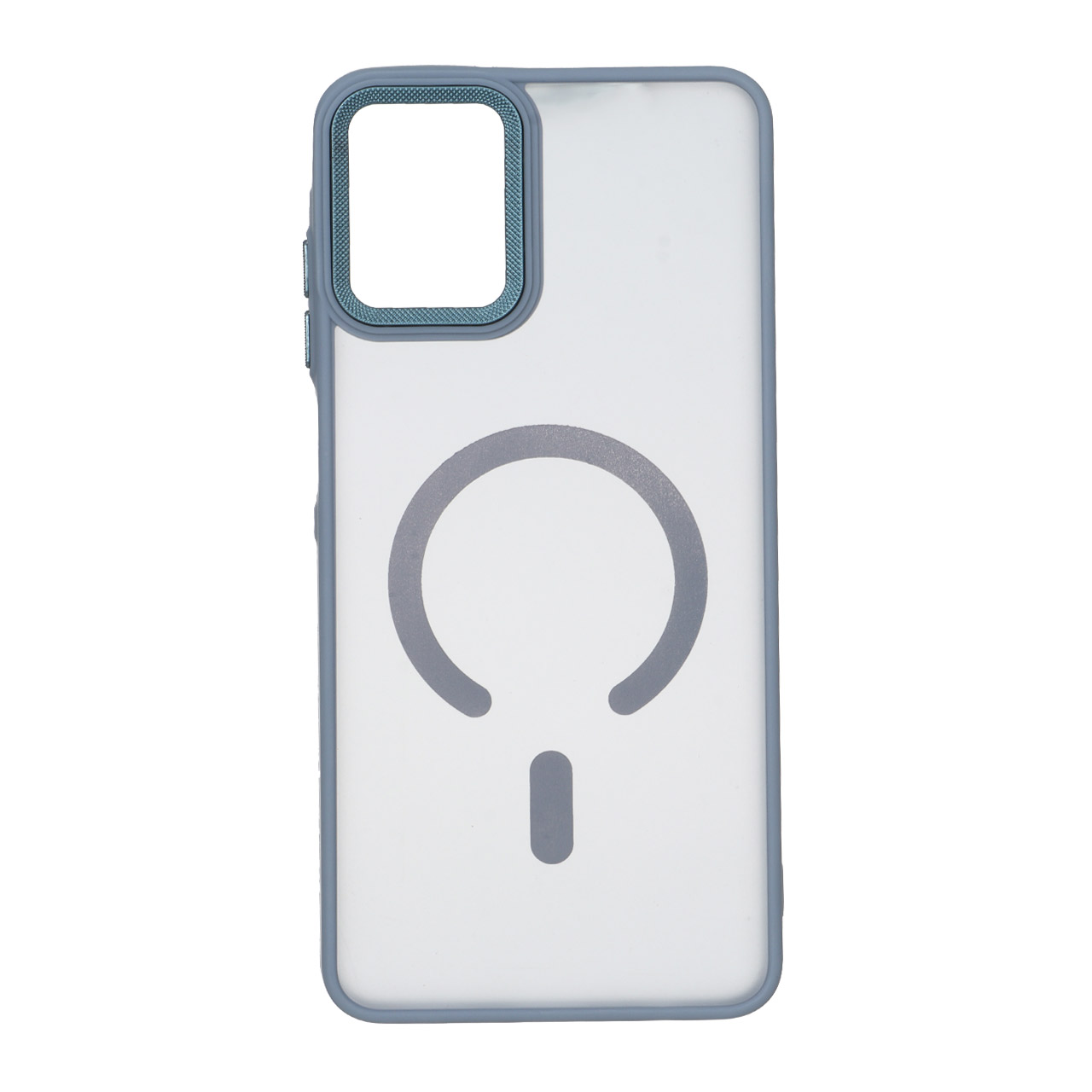 قاب مات لنز کربن طرح مگ سیف دور رنگی Samsung Galaxy A06 - طوسی