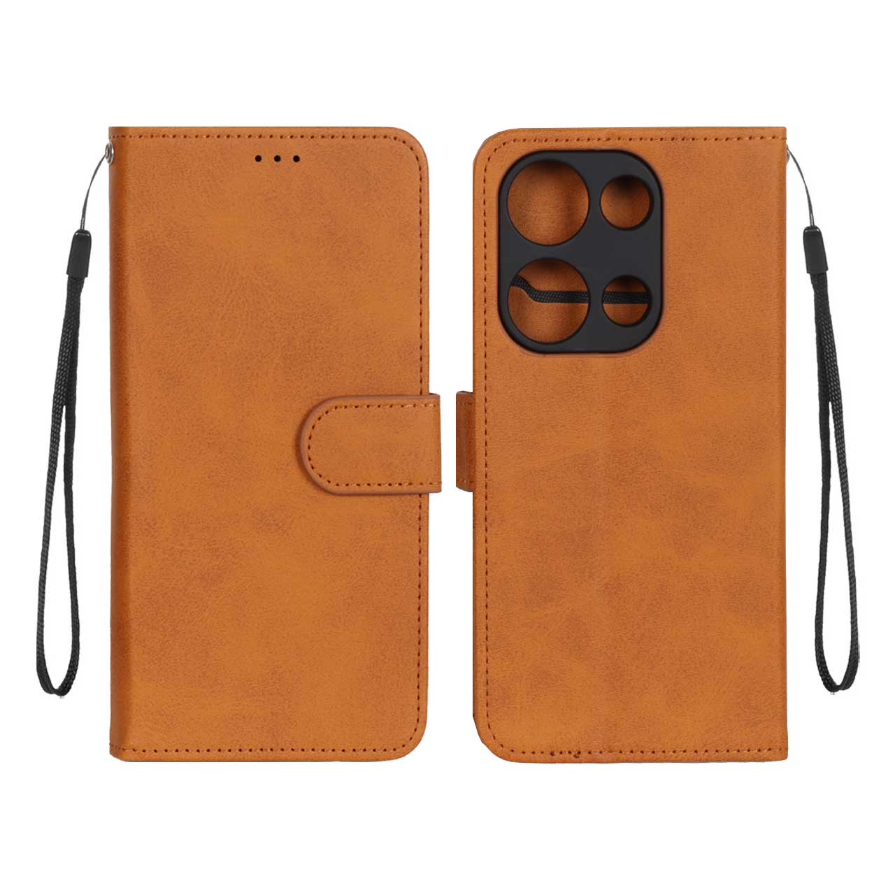 کیف موبایل مگنتی Xiaomi Redmi Note 14S / Note 13 Pro 4G / M6 Pro 4G - عسلی