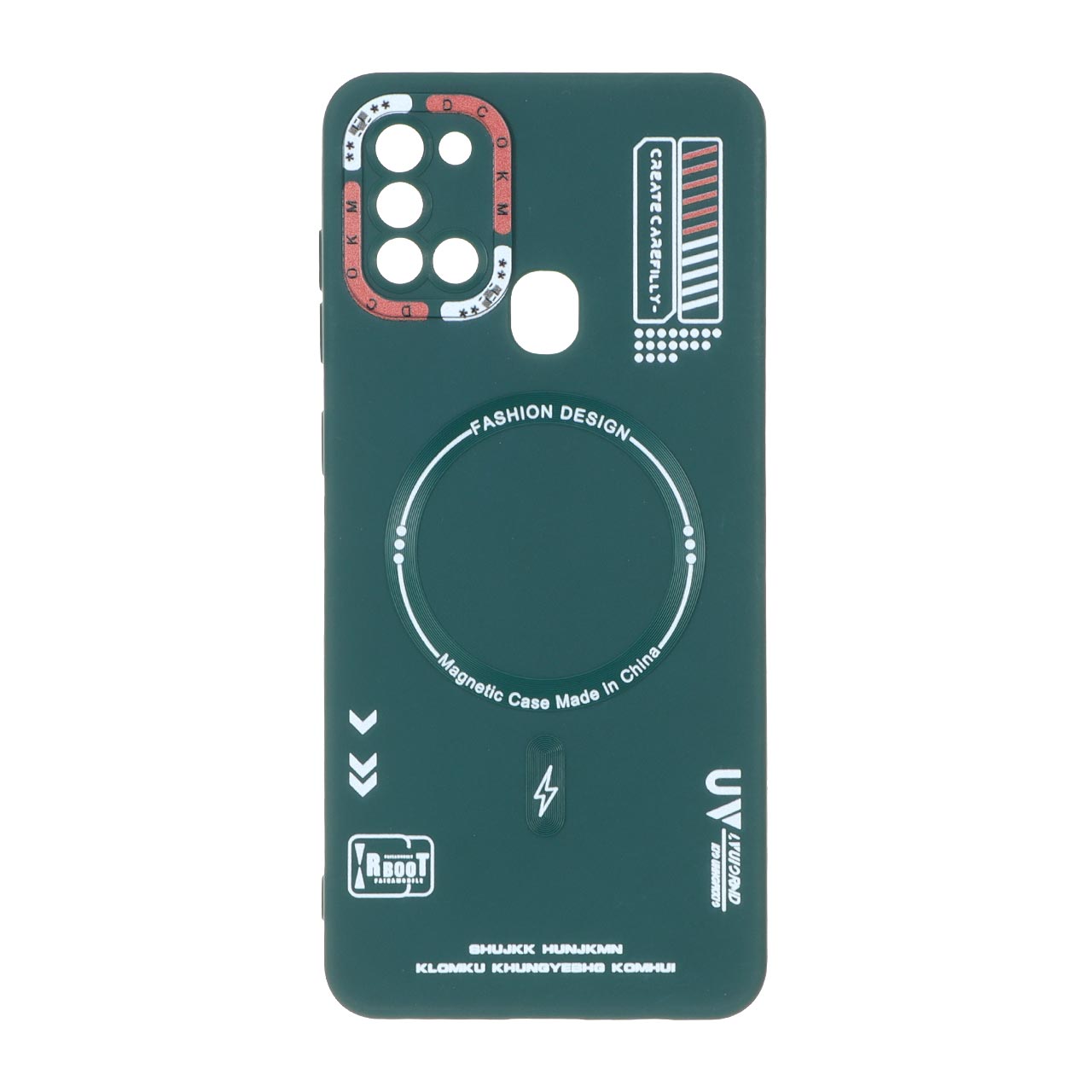 قاب Fashion Design طرح مگ سیف RT مدل Samsung Galaxy A21s - سبز