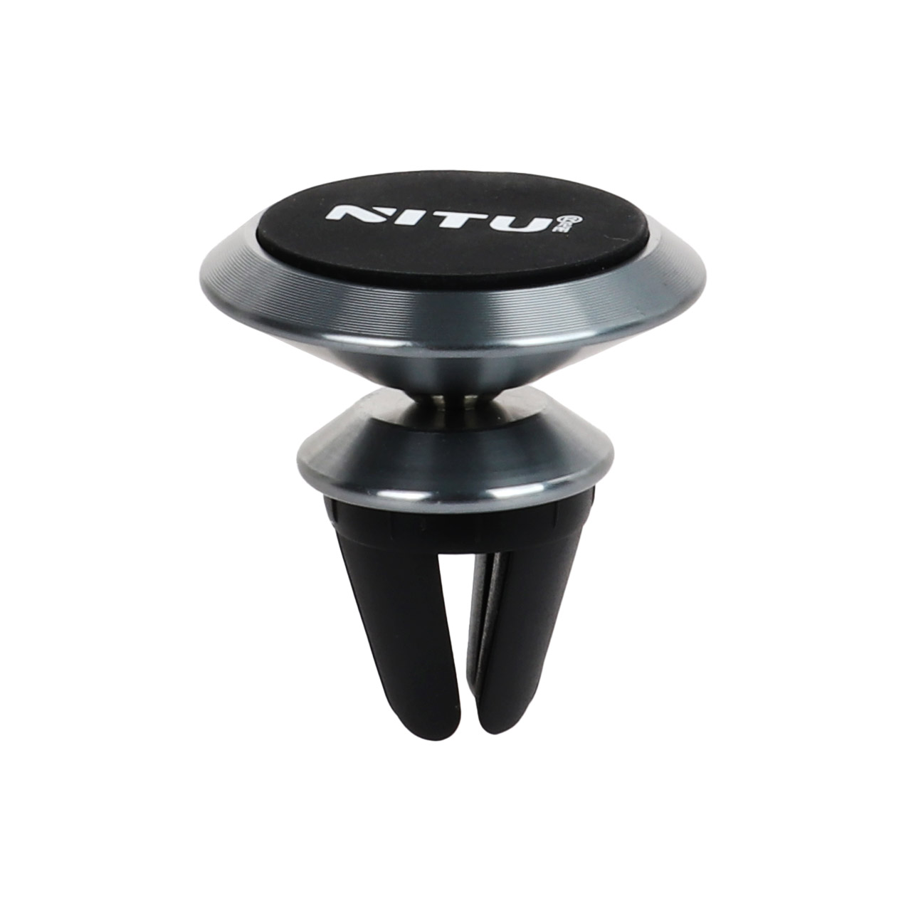 هولدر گوشی موبایل مگنتی دریچه ای خودرو NITU مدل NH10 - مشکی نقره ای