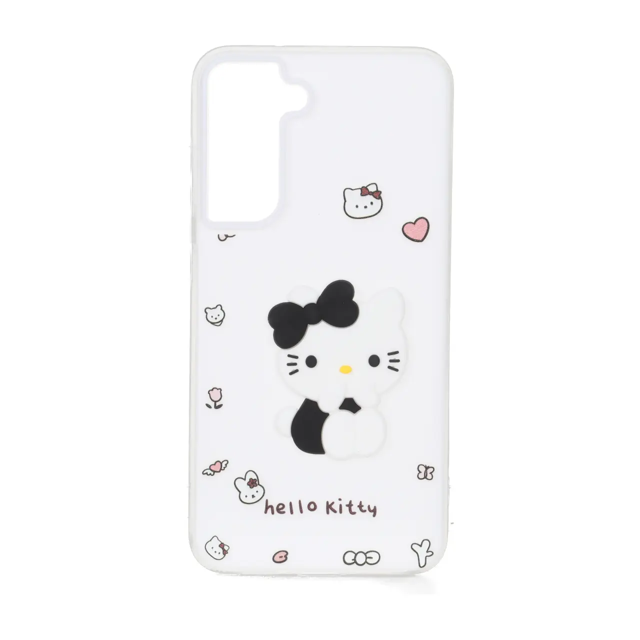 قاب دو لایه مات عروسک برجسته Samsung Galaxy S21 FE - سفید