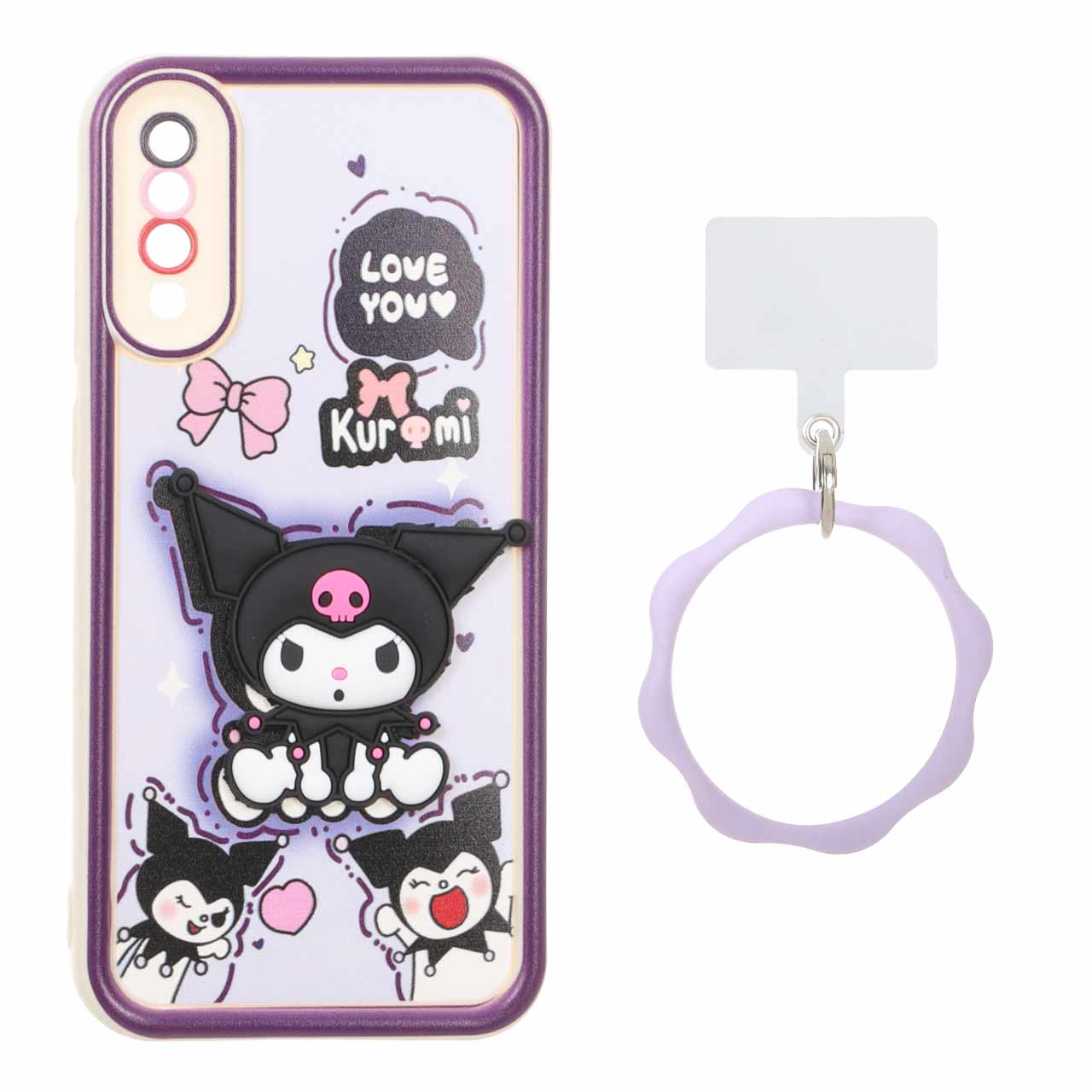 قاب Solid Case عروسک برجسته النگویی Samsung Galaxy A70 / A70s - طرح 553