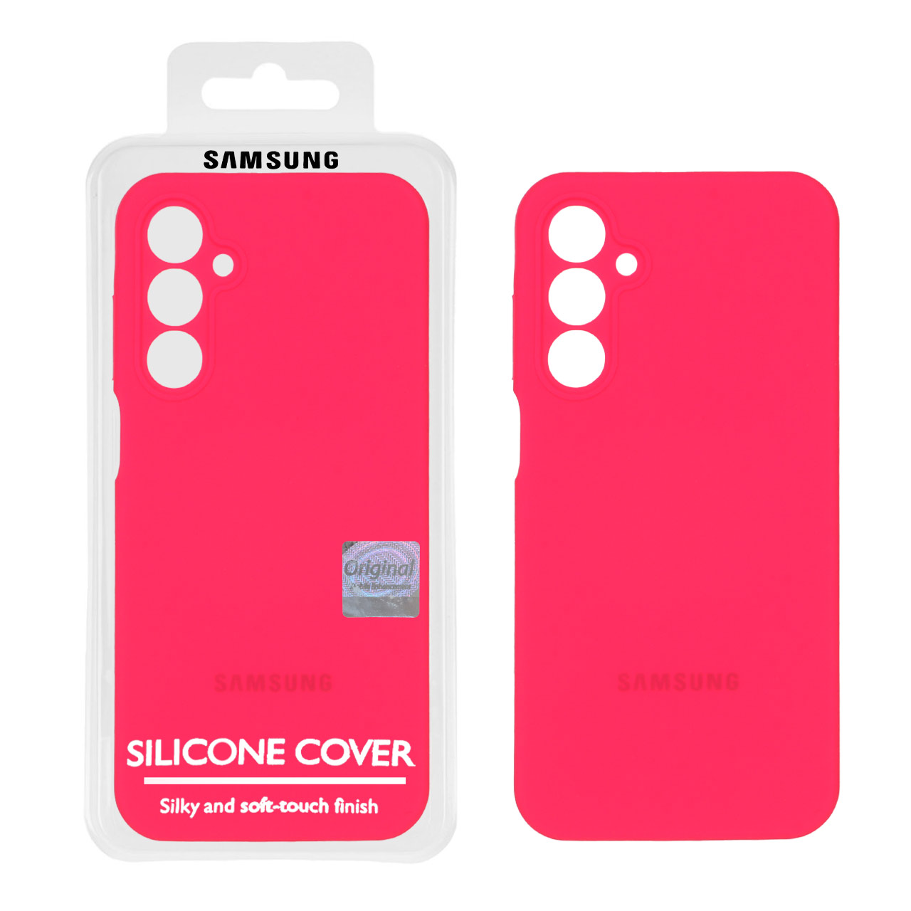 قاب سیلیکونی پاک کنی اورجینال Master Quality مدل Samsung Galaxy A25 5G - صورتی فانتزی (پک دار)