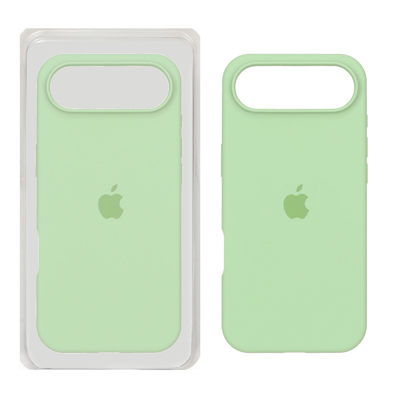 قاب سیلیکونی پاک کنی اورجینال Apple iPhone 17 Air - سبز روشن (پک اصلی)