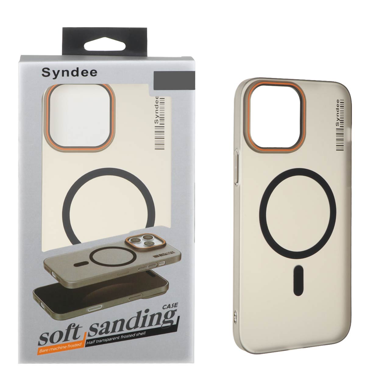 قاب اورجینال Syndee پشت مات MagSafe مدل Apple iPhone 13 Pro Max - مشکی (پک دار)