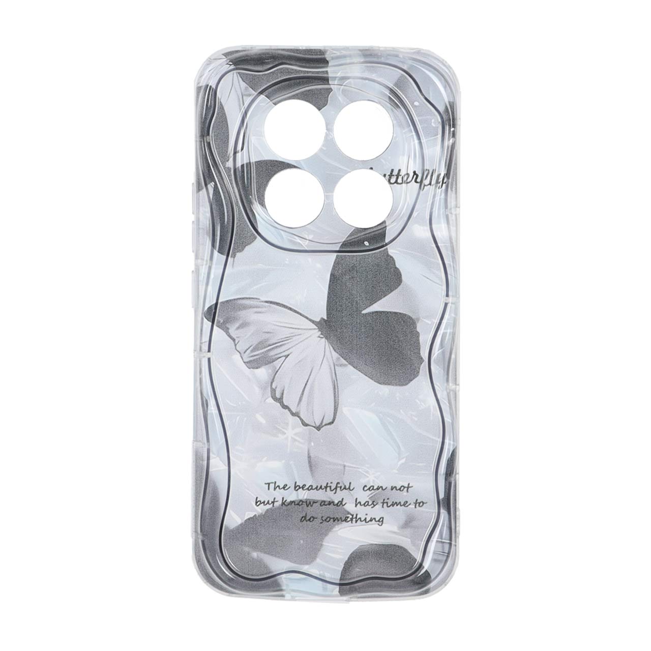 قاب کنگره ای ژله ای Black Design مدل Xiaomi Redmi Note 14 Pro 4G - طرح 331