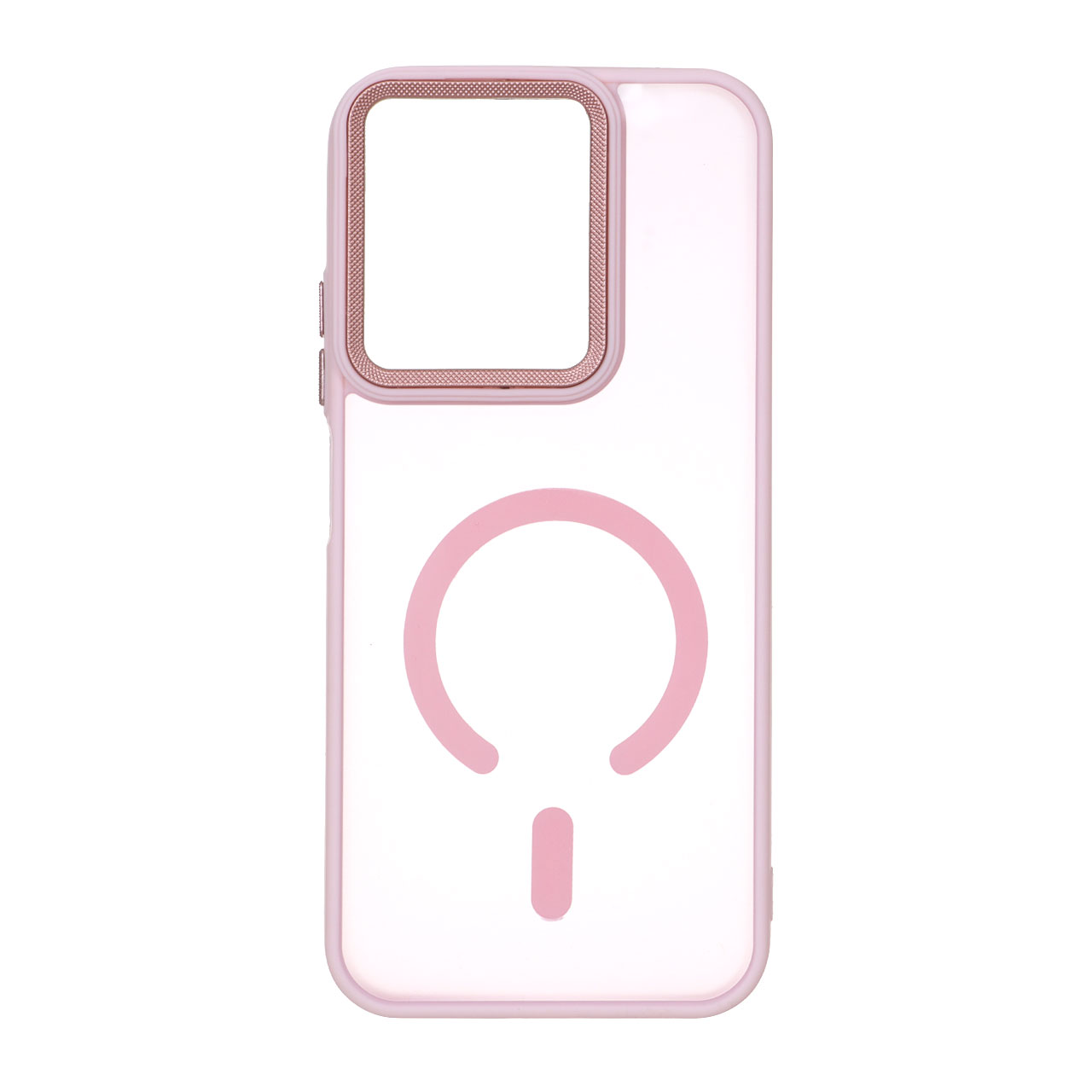 قاب مات لنز کربن طرح مگ سیف دور رنگی Xiaomi Redmi 15C / Poco C85 - صورتی