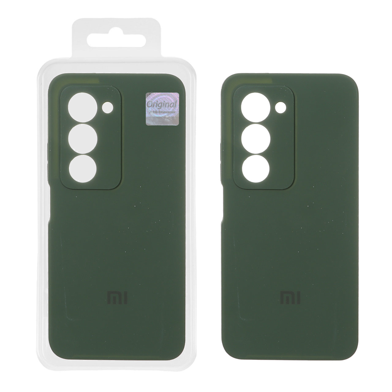 قاب سیلیکونی پاک کنی اورجینال Master Quality مدل Xiaomi Redmi 15 4G - سبز تیره (پک دار)