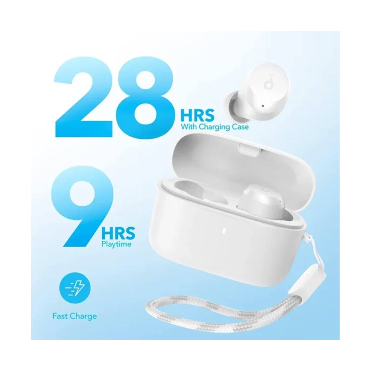 ایربادز بی سیم ANKER مدل A25i A3948 - سفید (گارانتی 18ماهه حافظه طلایی ایستا)