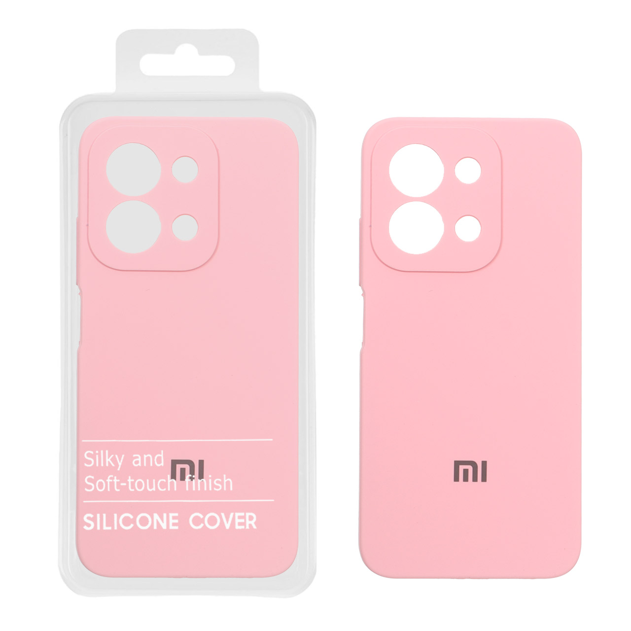 قاب سیلیکونی پاک کنی اورجینال Master Quality مدل Xiaomi Redmi 15C / Poco C85 - صورتی (پک دار)